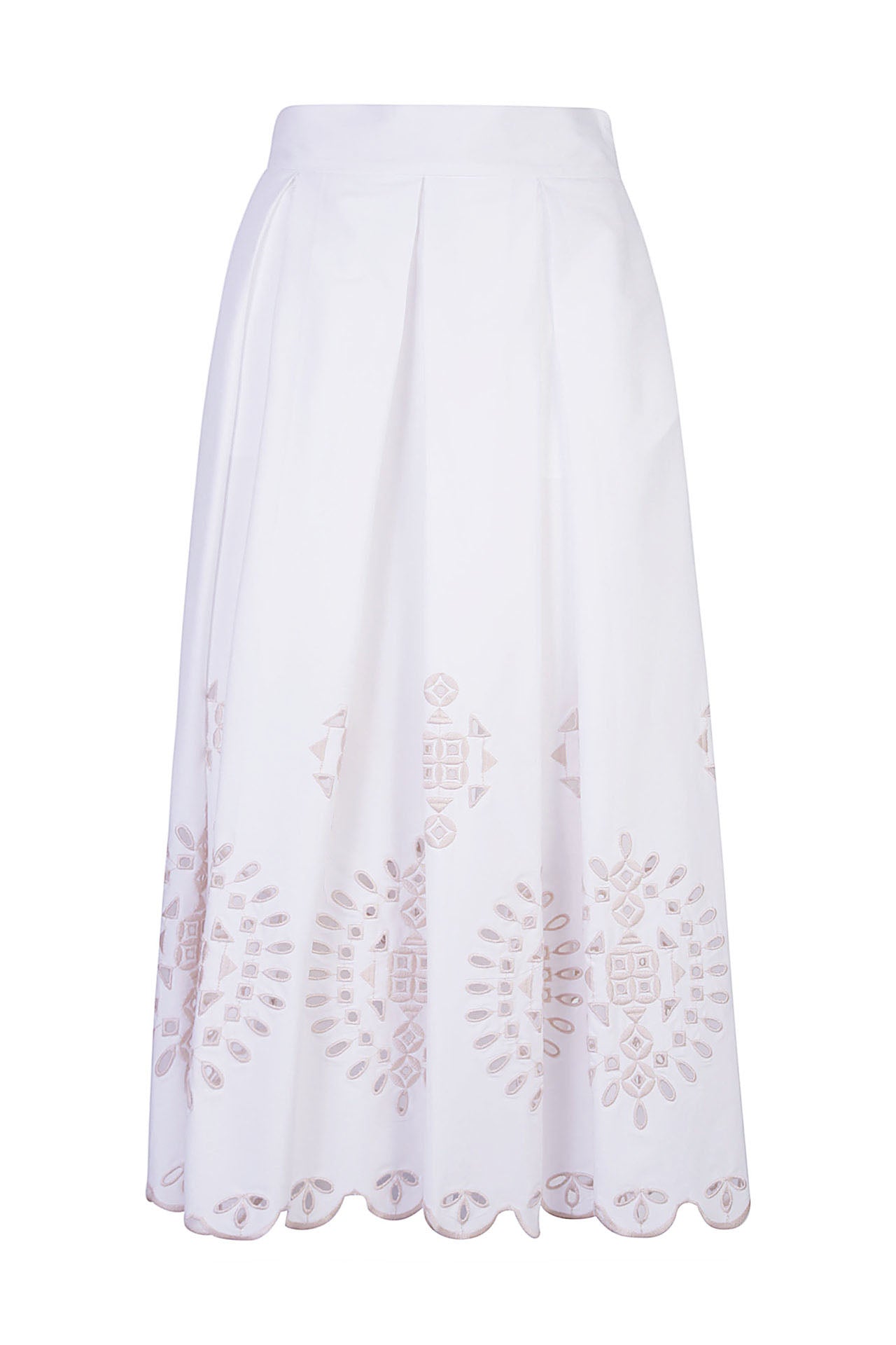 スカート TAGLIATORE Woman Skirt Ivory NELL970154 A1123 PRODUCT-JUL12024-OFFSHORE2-52.
