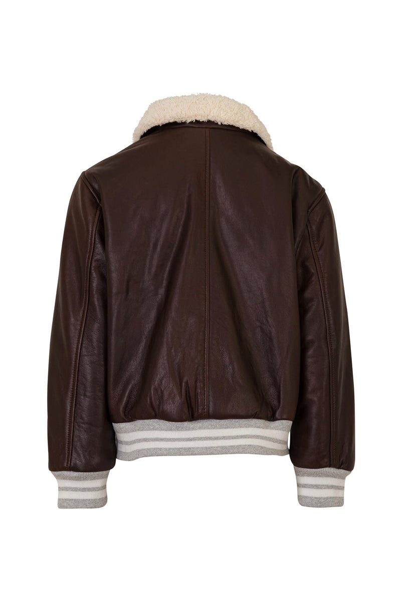 FULL-ZIP LEATHER JACKET KIDS