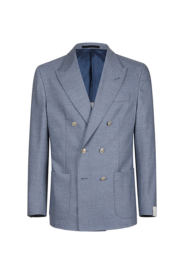 DOUBLE-BREASTED JACKET WOOL CASHMERE