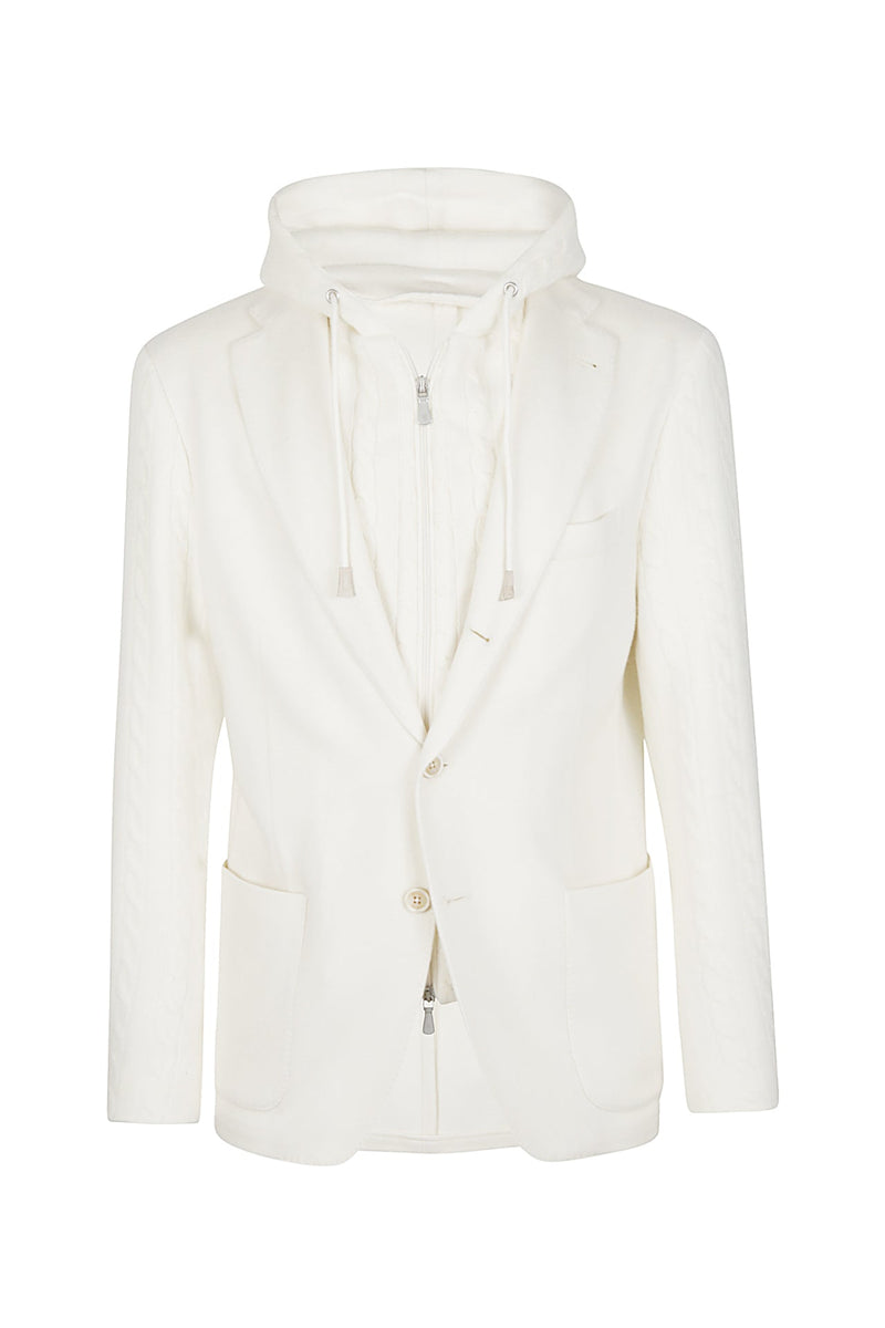 CASHMERE WOOL BIB JACKET