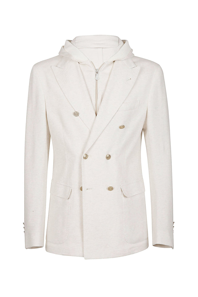 COTTON CASHMERE BIB JACKET