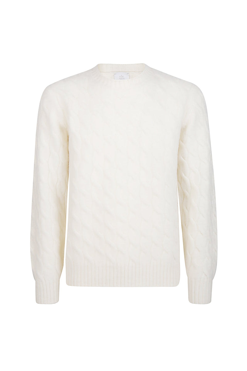 CREW NECK WOOL CASHMERE SWEATER