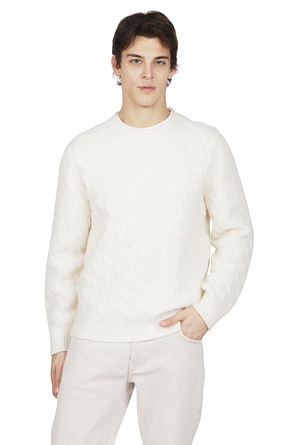 CREW NECK WOOL CASHMERE SWEATER