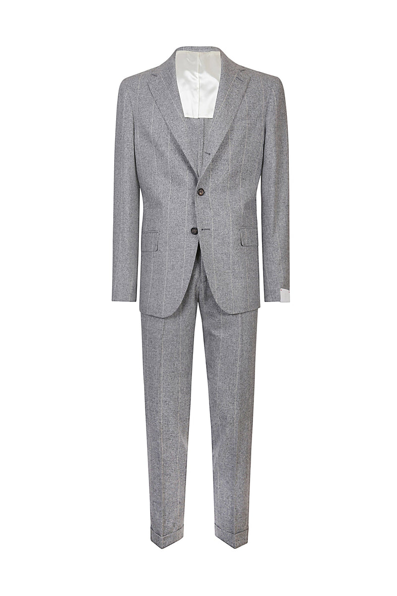 ABITO MONOPETTO SETA LANA CASHMERE