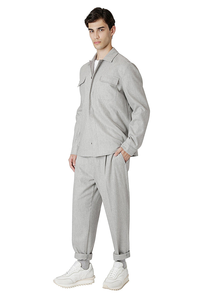 SINGLE BREASTED CASHMERE WOOL SUIT