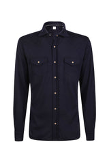 CASHMERE WOOL JERSEY SHIRT