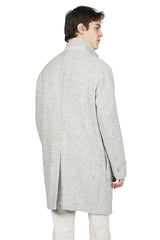 SINGLE BREASTED WOOL COAT