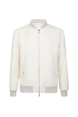 FULL ZIP BOMBER WOOL CASHMERE