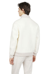 FULL ZIP BOMBER WOOL CASHMERE