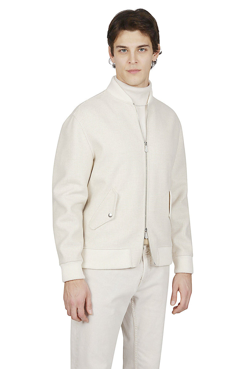 FULL ZIP BOMBER WOOL CASHMERE