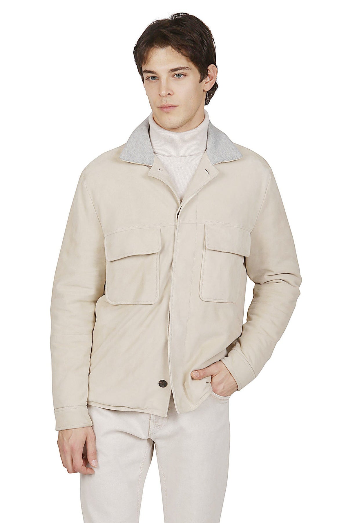 SUEDE JACKET – Eleventy Milano USA