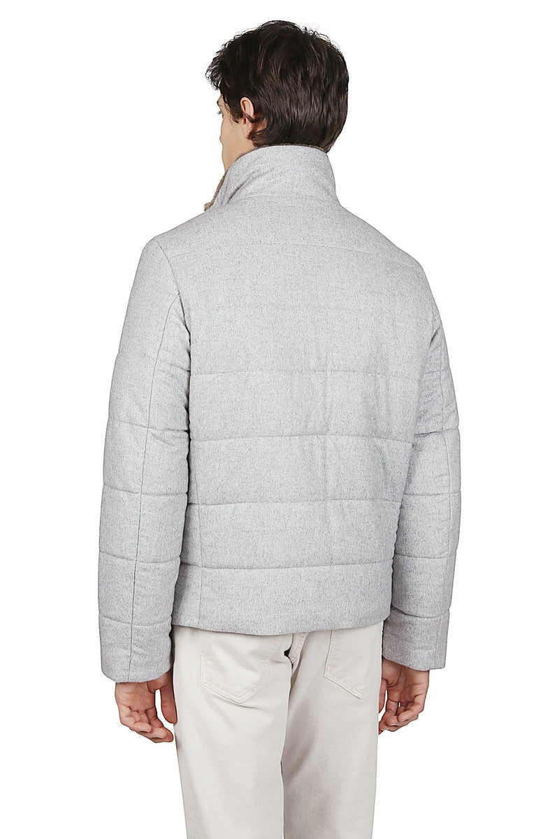 REVERSIBLE MOCK NECK FULL ZIP JACKET CRAFTED