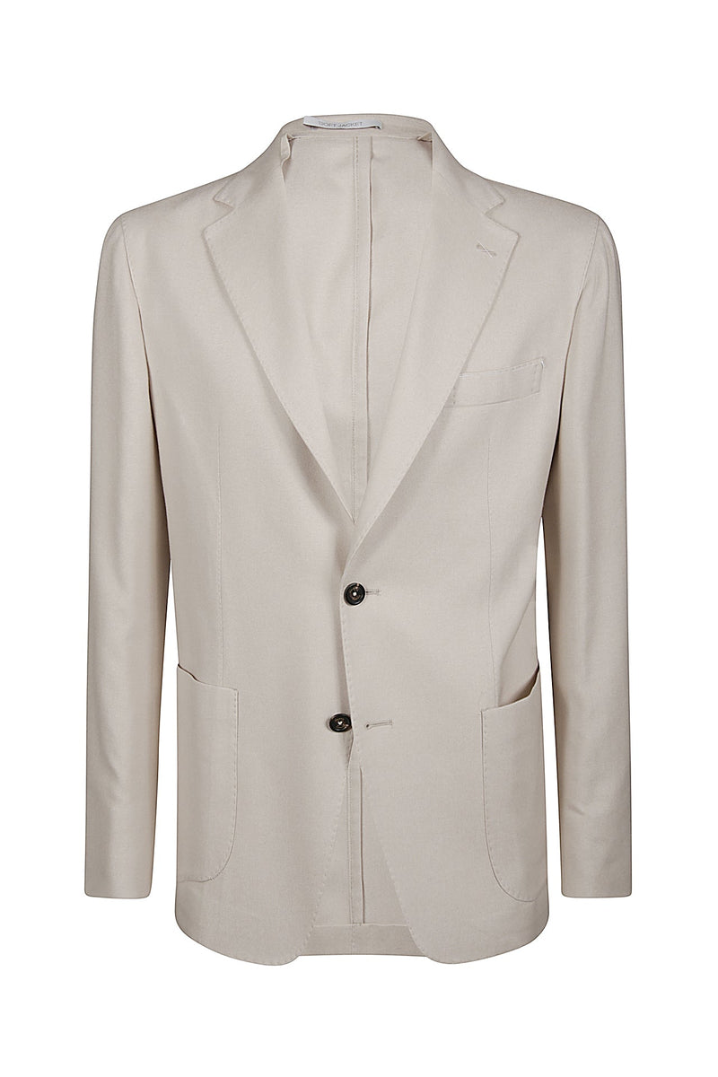 SINGLE BREASTED SILK CASHMERE JACKET