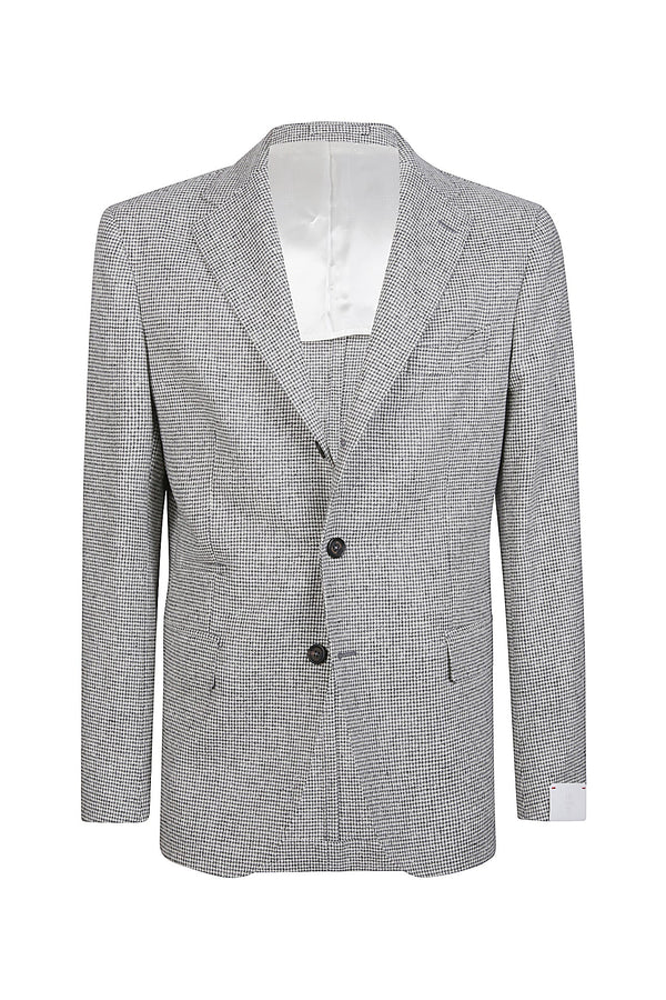 SINGLE BREASTED WOOL CASHMERE JACKET