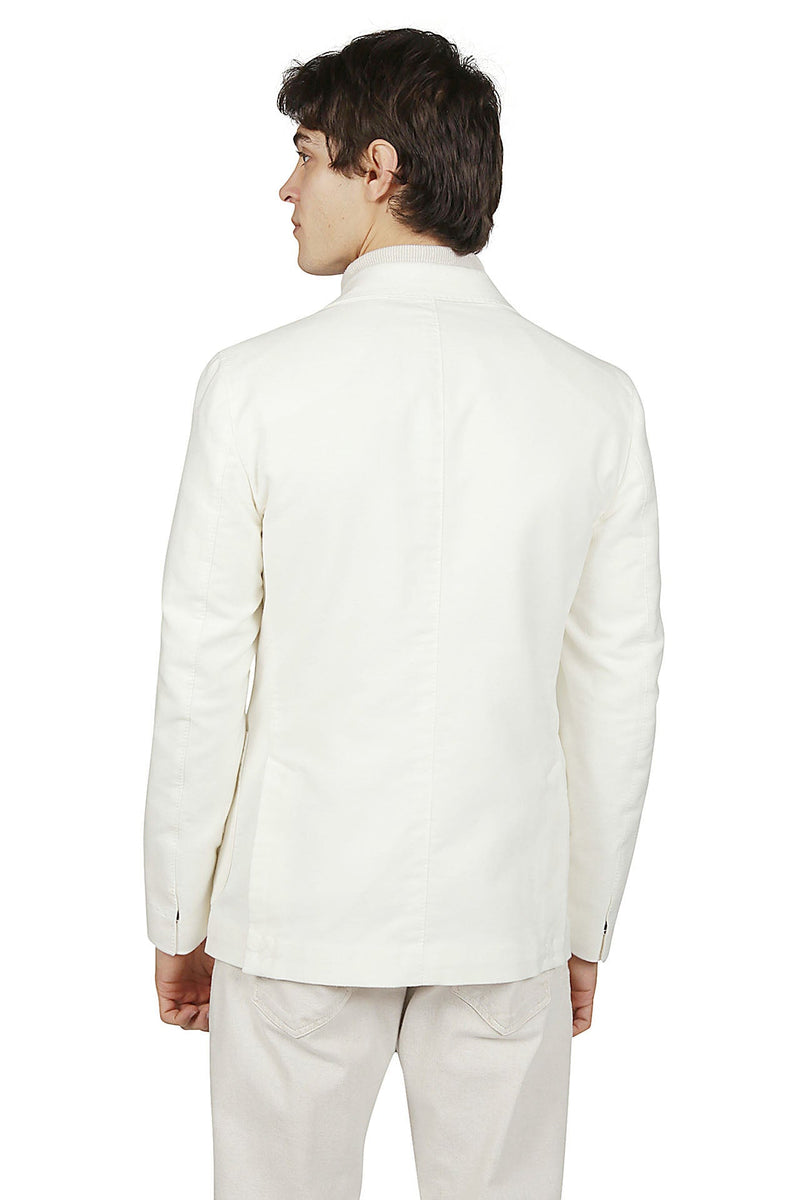 SINGLE BREASTED COTTON CASHMERE JACKET