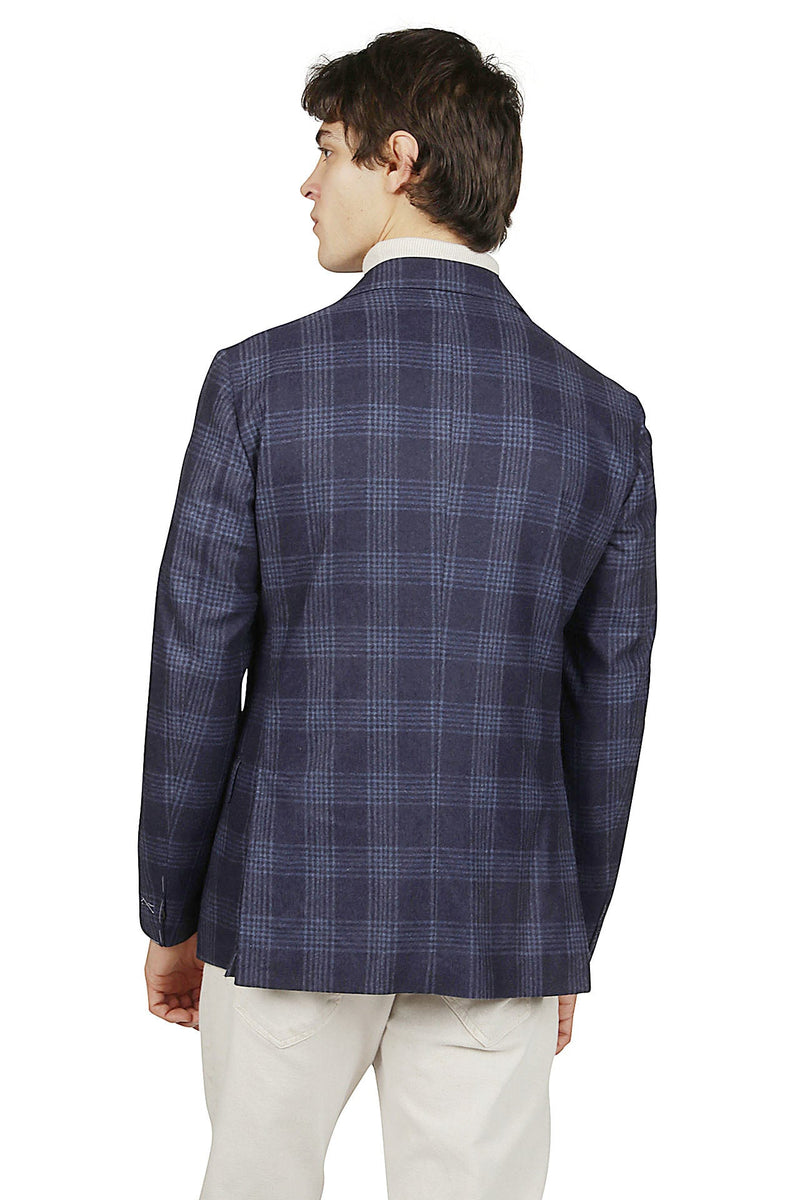 SINGLE BREASTED WOOL SILK CASHMERE JACKET