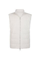 REVERSIBLE VELVET AND NYLON VEST