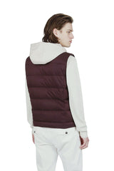 BI-MATERIAL SILK CASHMERE VEST