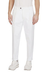 COTTON CASHMERE TROUSERS