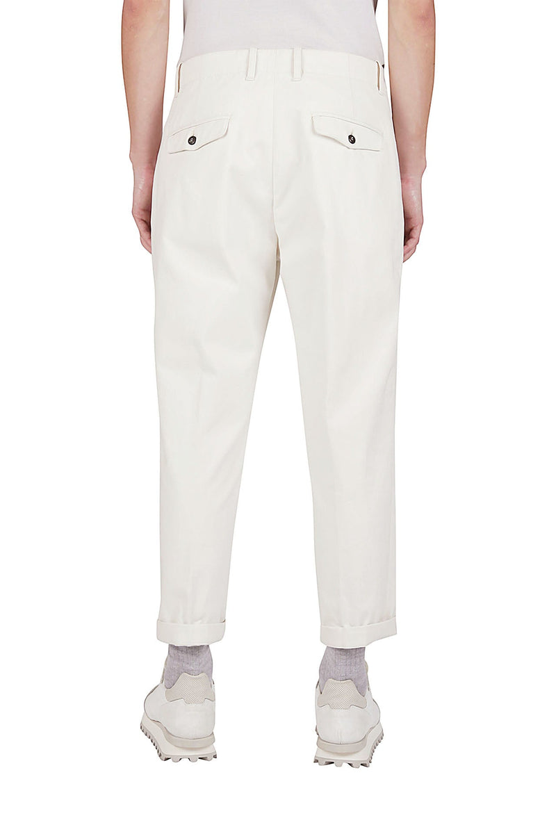 COTTON CASHMERE TROUSERS