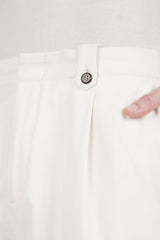 COTTON CASHMERE TROUSERS