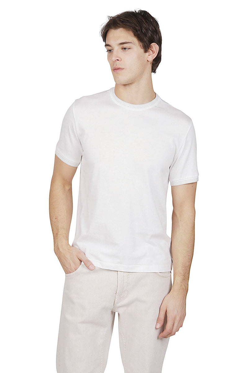 CREW NECK COTTON JERSEY T-SHIRT