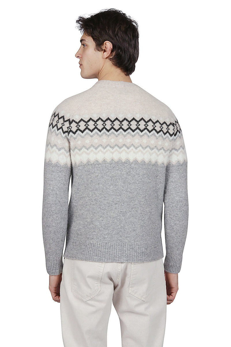 CREW-NECK JACQUARD SWEATER