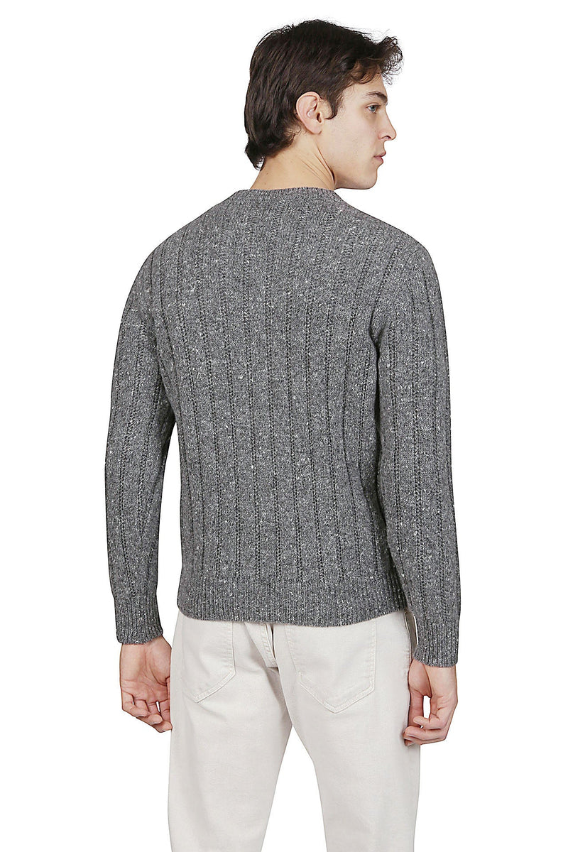 CREW NECK WOOL CASHMERE SWEATER