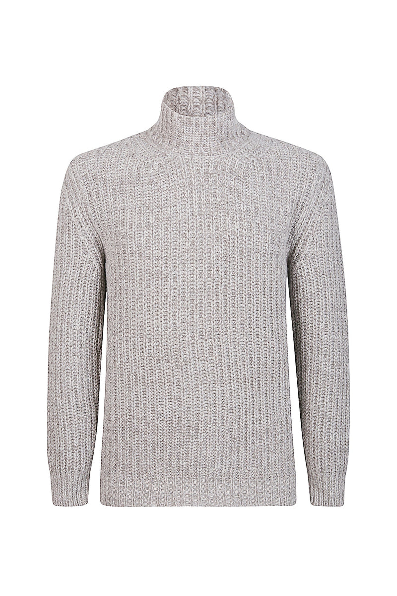 WOOL HIGH NECK SWEATER