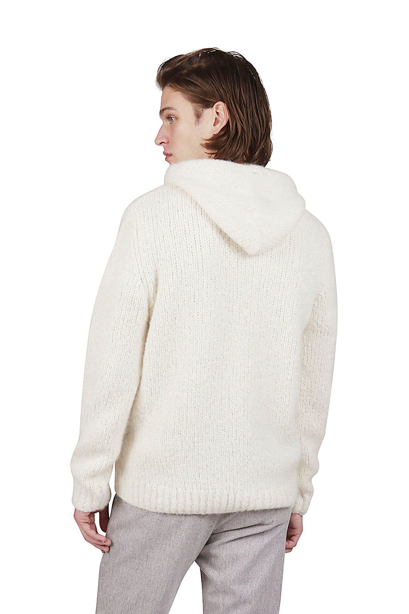 FULL ZIP CASHMERE ALPACA SWEATER