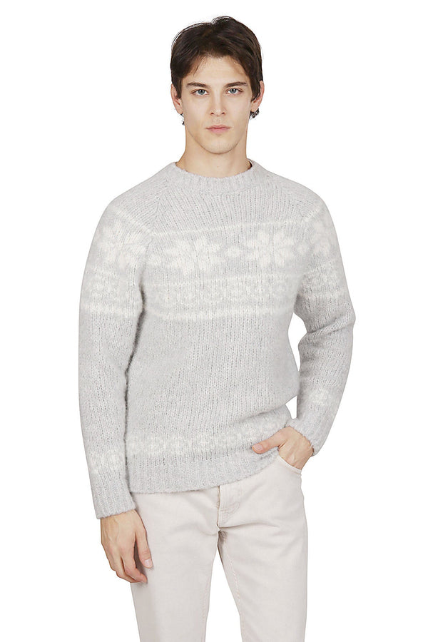 CREW NECK CASHMERE ALPACA SWEATER