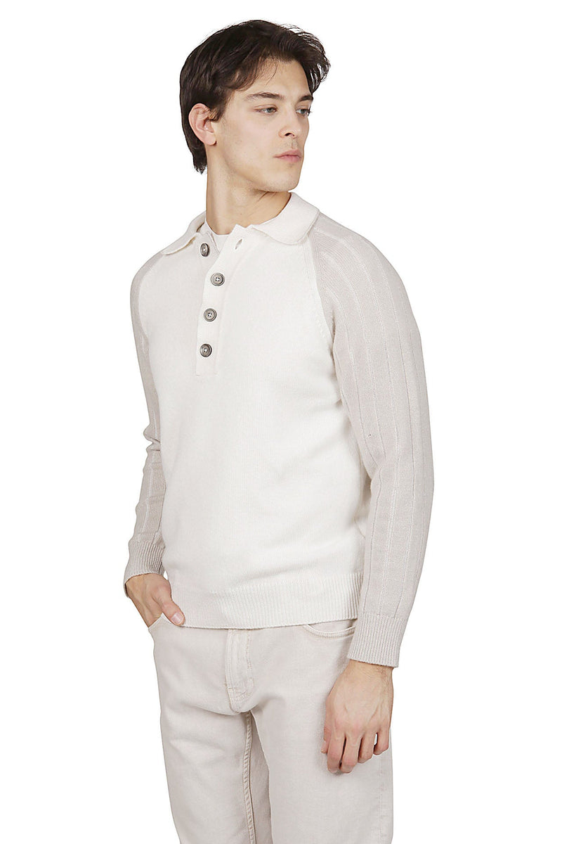 CASHMERE KNITTED POLO