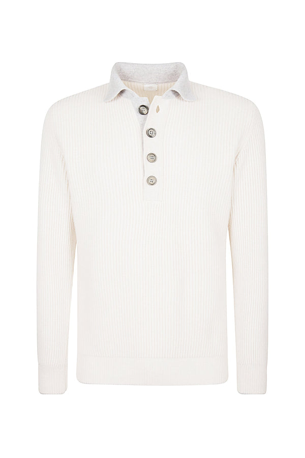 CASHMERE KNITTED POLO