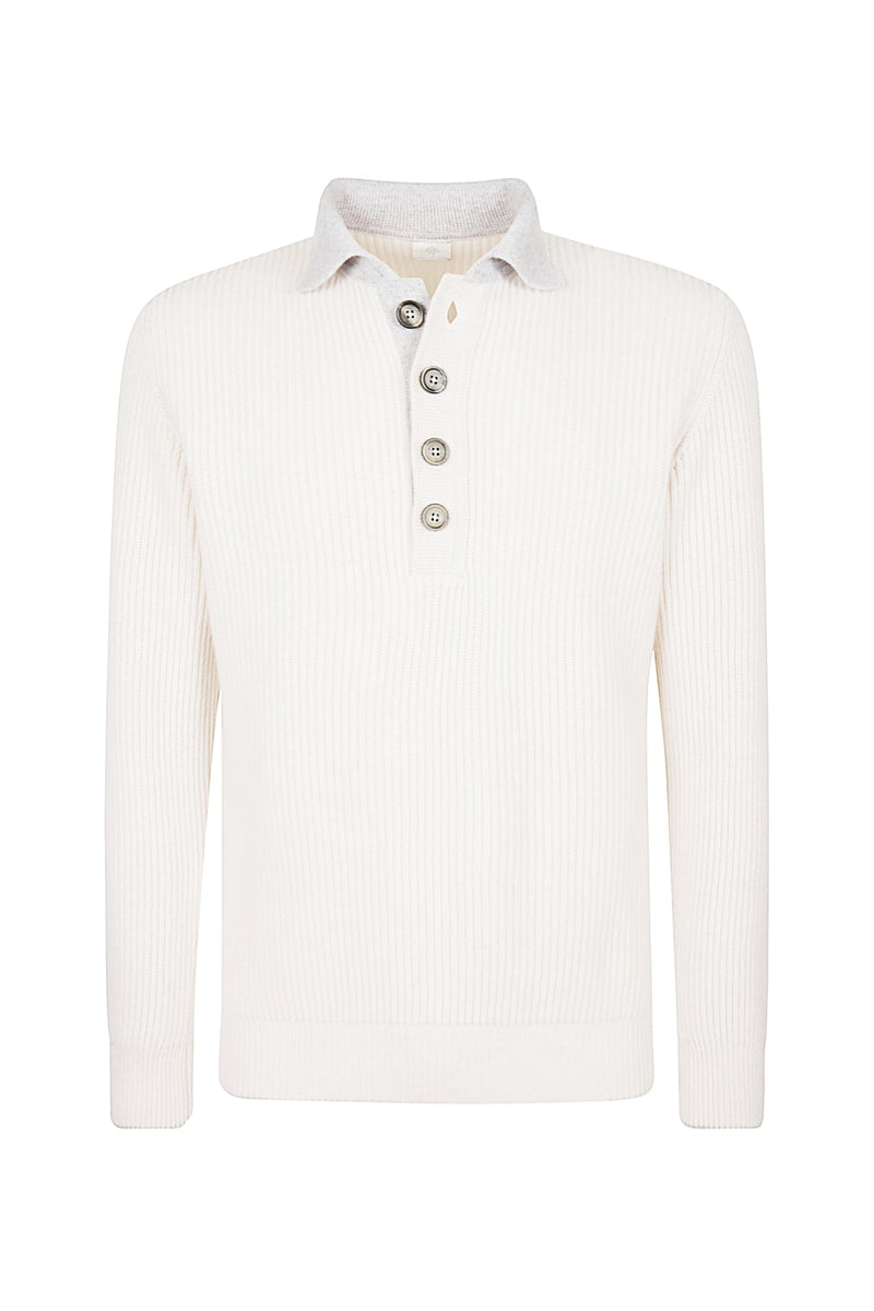 CASHMERE KNITTED POLO