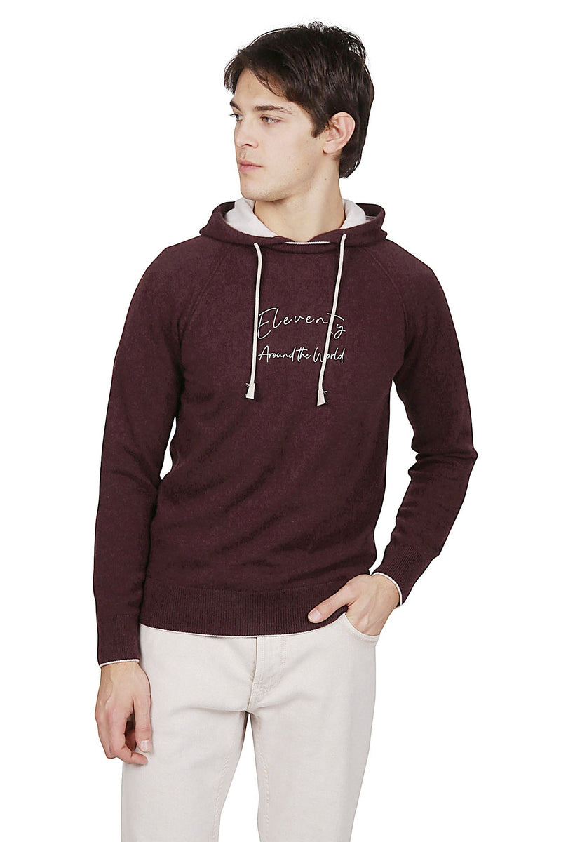 MAGLIA CON CAPPUCCIO CASHMERE