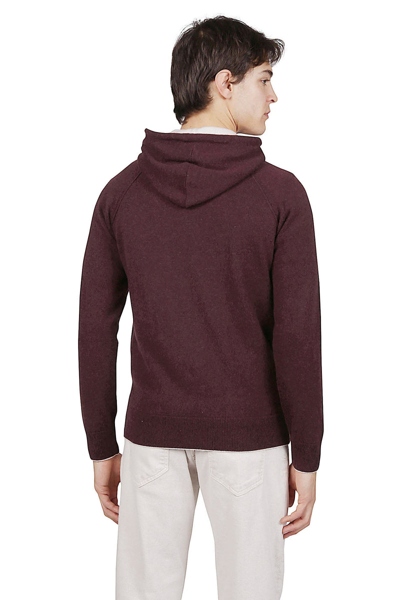 MAGLIA CON CAPPUCCIO CASHMERE