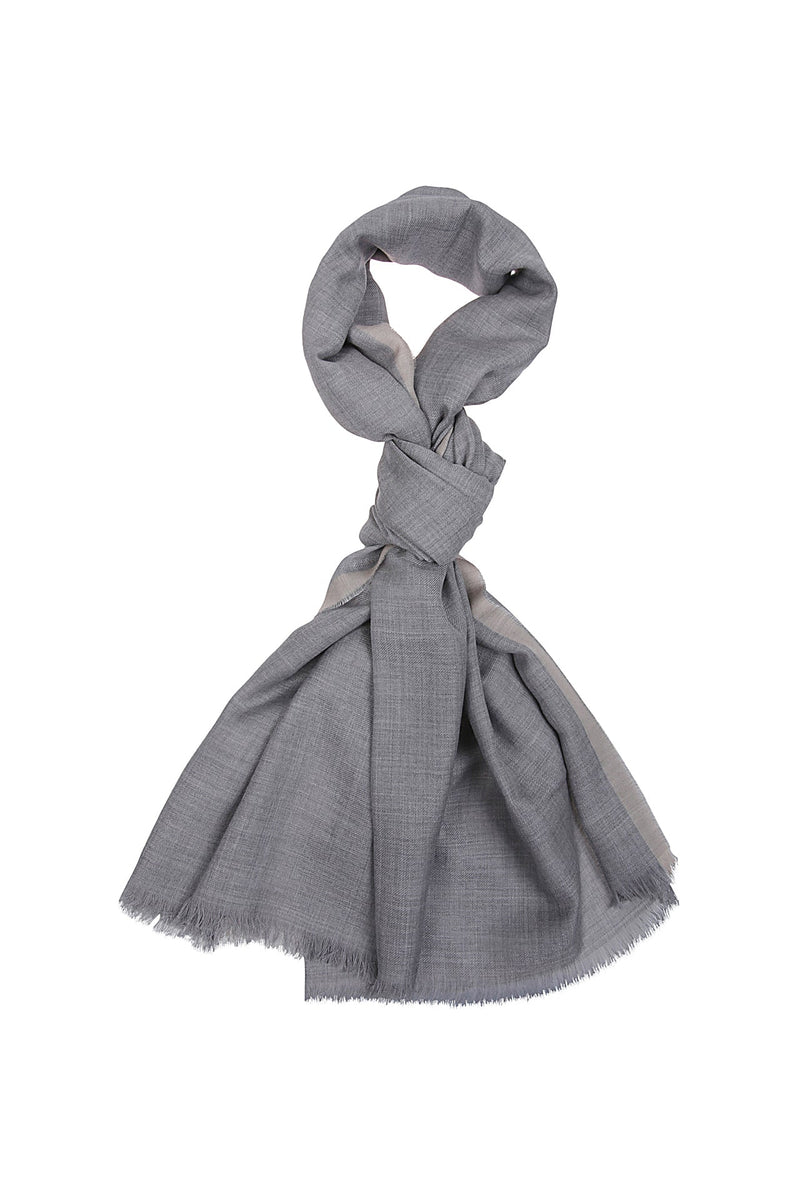 WOOL CASHMERE SILK SCARF