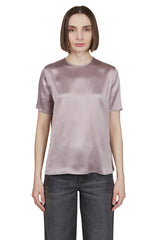 CREW NECK T-SHIRT SILK PLAIN