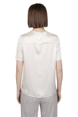 CREW NECK T-SHIRT SILK PLAIN