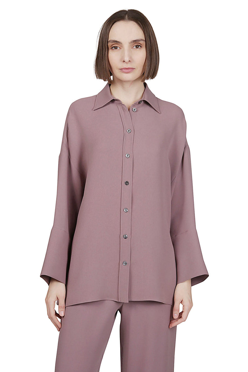 PLAIN SILK CADY SHIRT