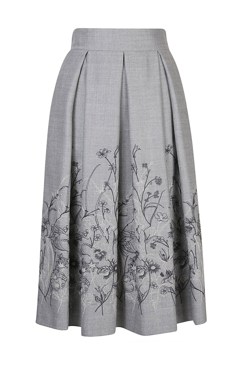 EMBROIDERED FULL-LENGHT SKIRT