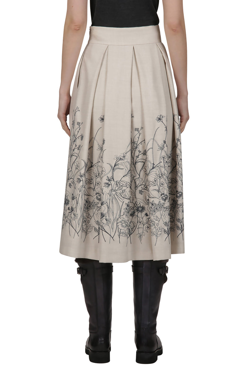 EMBROIDERED FULL-LENGHT SKIRT