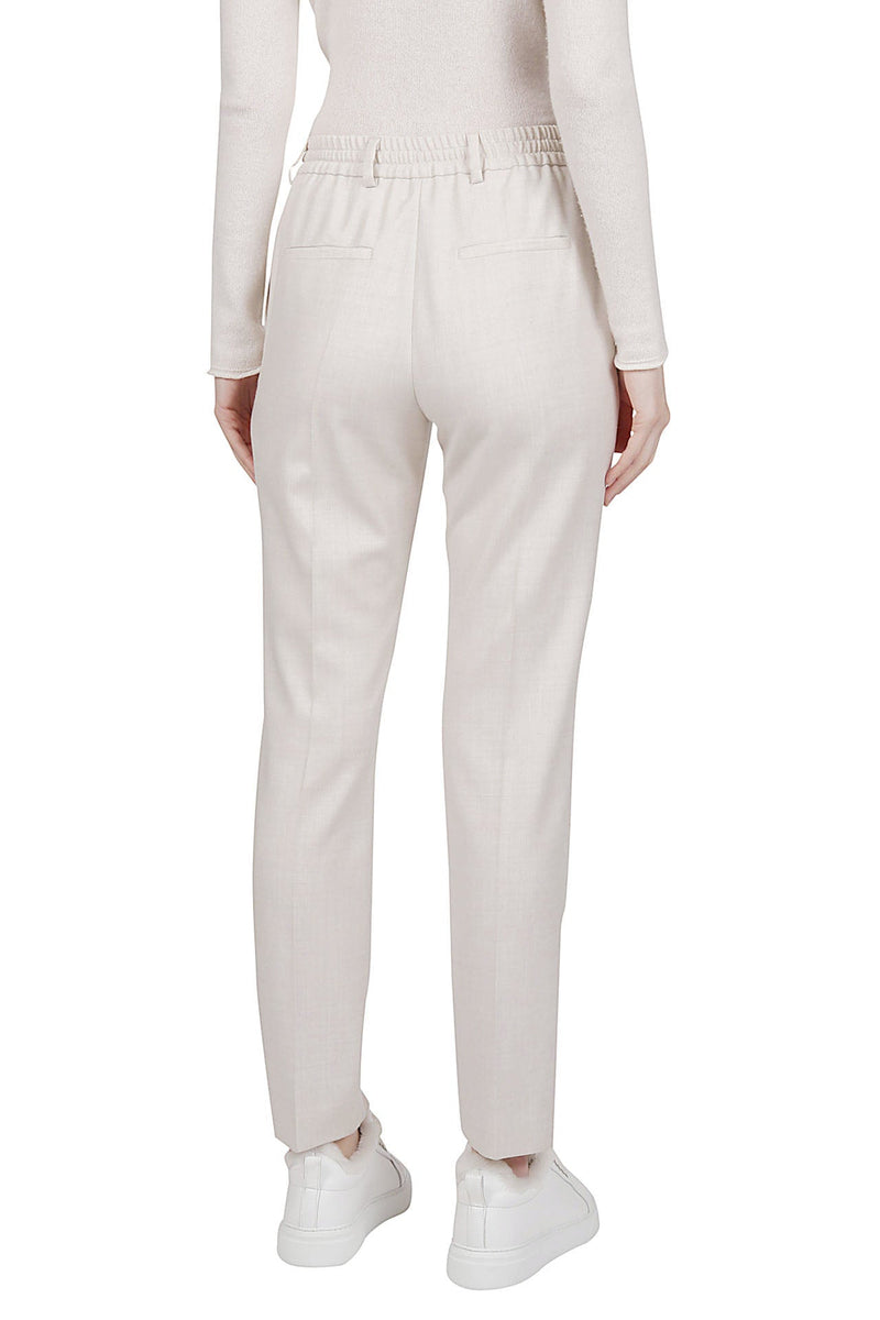 WOOL POLYAMIDE LUREX TROUSERS