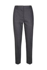 SLIM PANTS WOOL CASHMERE ELASTANE PLAIN