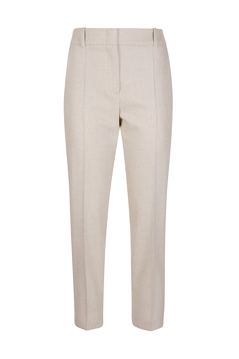 SLIM PANTS WOOL CASHMERE ELASTANE PLAIN