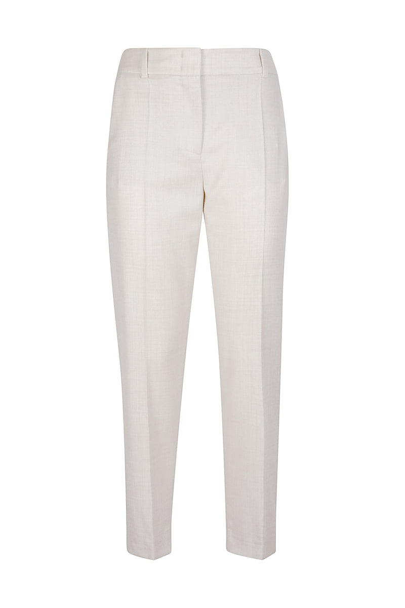 SLIM WOOL POLYAMIDE LUREX PANTS