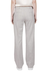 BARRE' WOOL ELASTANE TROUSERS