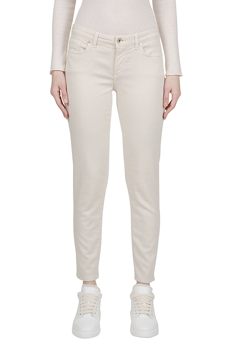 SLIM COTTON ELASTANE TROUSERS