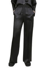 PLAIN SILK TROUSERS