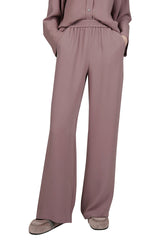 PLAIN SILK CADY TROUSERS